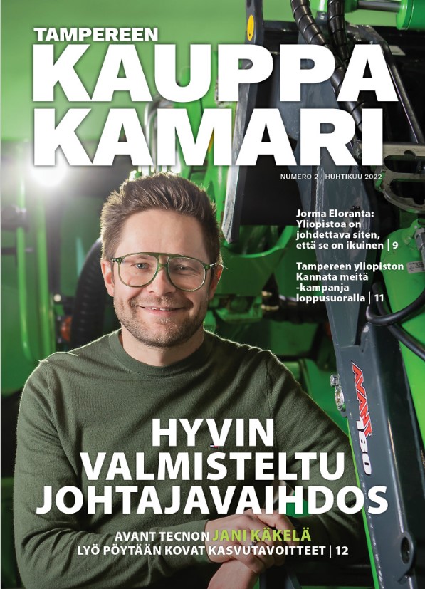 Tampereen kauppakamarilehti 2/2022 Jani Käkelä