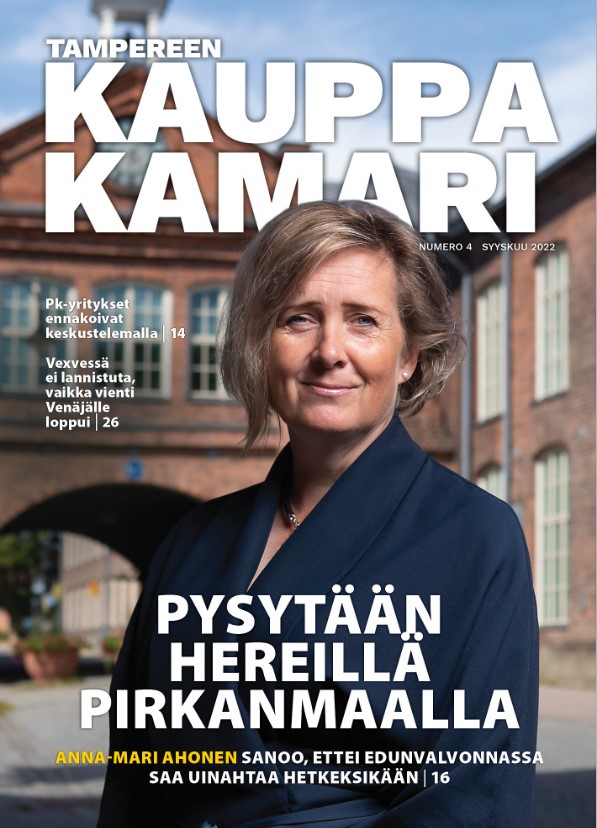 Tampereen kauppakamarilehti 4/2022 Anna-Mari Ahonen